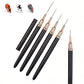 5PCS Nail Art Liner Brushes Set Nail Tools For Long Lines Thin Details Fine Drawing