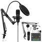 Recording Condenser Microphone Kit with Sound Card for Streaming YouTube TikTok