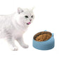 400ml Stainless Steel Tilted Pet Bowl Non-Slip Raised Feeder for Cats and Dogs
