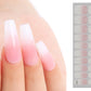 5 Set Semi Cured Gel Nail Wraps Gradient Jelly Nail Wraps UV Curable Self-Adhesive Nail Stickers DIY Nail Art