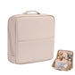 Portable PU Leather Standing Makeup Organizer Bag Makeup Brush Pouch