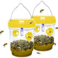 2Pcs Solar Powered Wasp Traps for Bees Hornets Outdoor Hanging Garden Protection