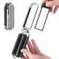 2Pcs Folding Hair Brush with Detachable Makeup Mirror Portable for Travel Student Office