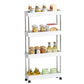 Slim Rolling Storage Cart Bathroom Shelves Organizer for Kitchen Laundry