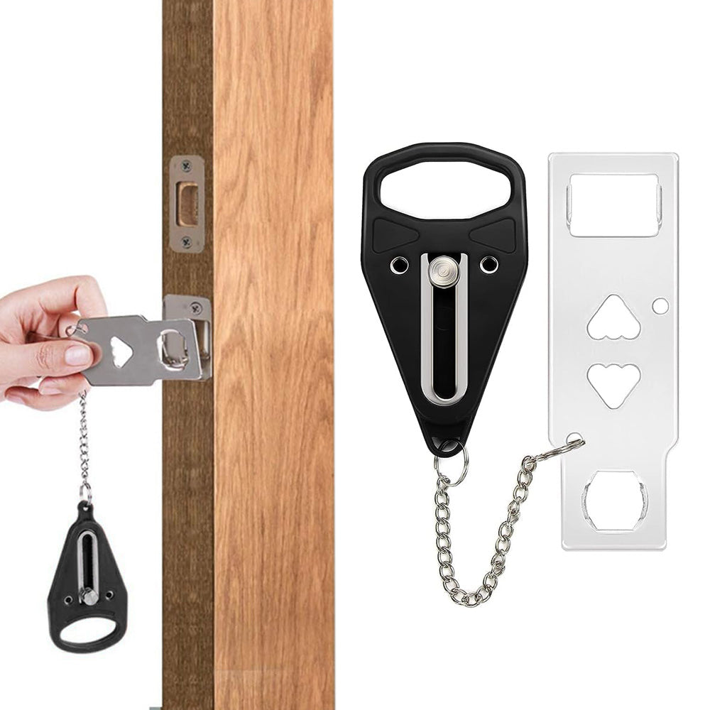 Portable Door Lock Travel Security Device for Hotel Home Apartment Bedroom