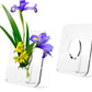 Clear Acrylic Photo Frame Shaped Flower Vase Picture Frame Vase