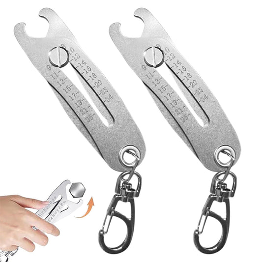 2Pcs Thread Size Verification Tool Thread Measuring Gauge Thread Measuring Tool