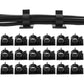 20PCS Adhesive Cord Management Cable Clips Black Wire Holder Organizer Clamp
