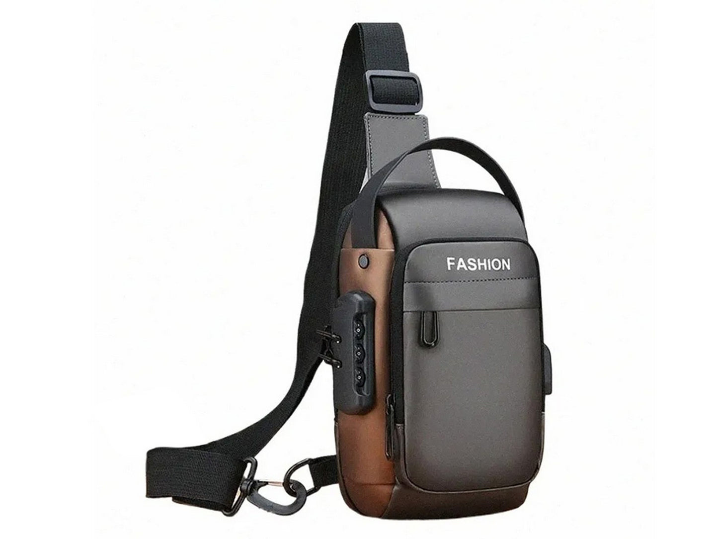 Anti-theft Chest Shoulder Crossbody Sling Bag with USB Port