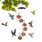 Plastic Hanging Wind Chime Hummingbird Feeder