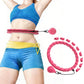 Weighted Hoola Circle Hoop 32 Section Smart Hula Thin Waist Fitness Weight with Rollers
