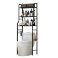 3 Tier Shelf Over Toilet Storage Rack With Paper Holder And Hooks