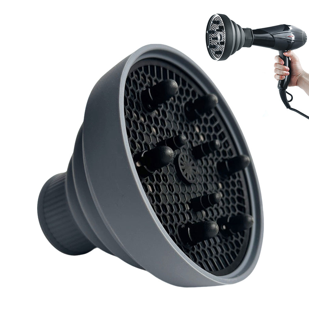Foldable Silicone Hair Dryer Diffuser for Universal 4 to 5cm Nozzles