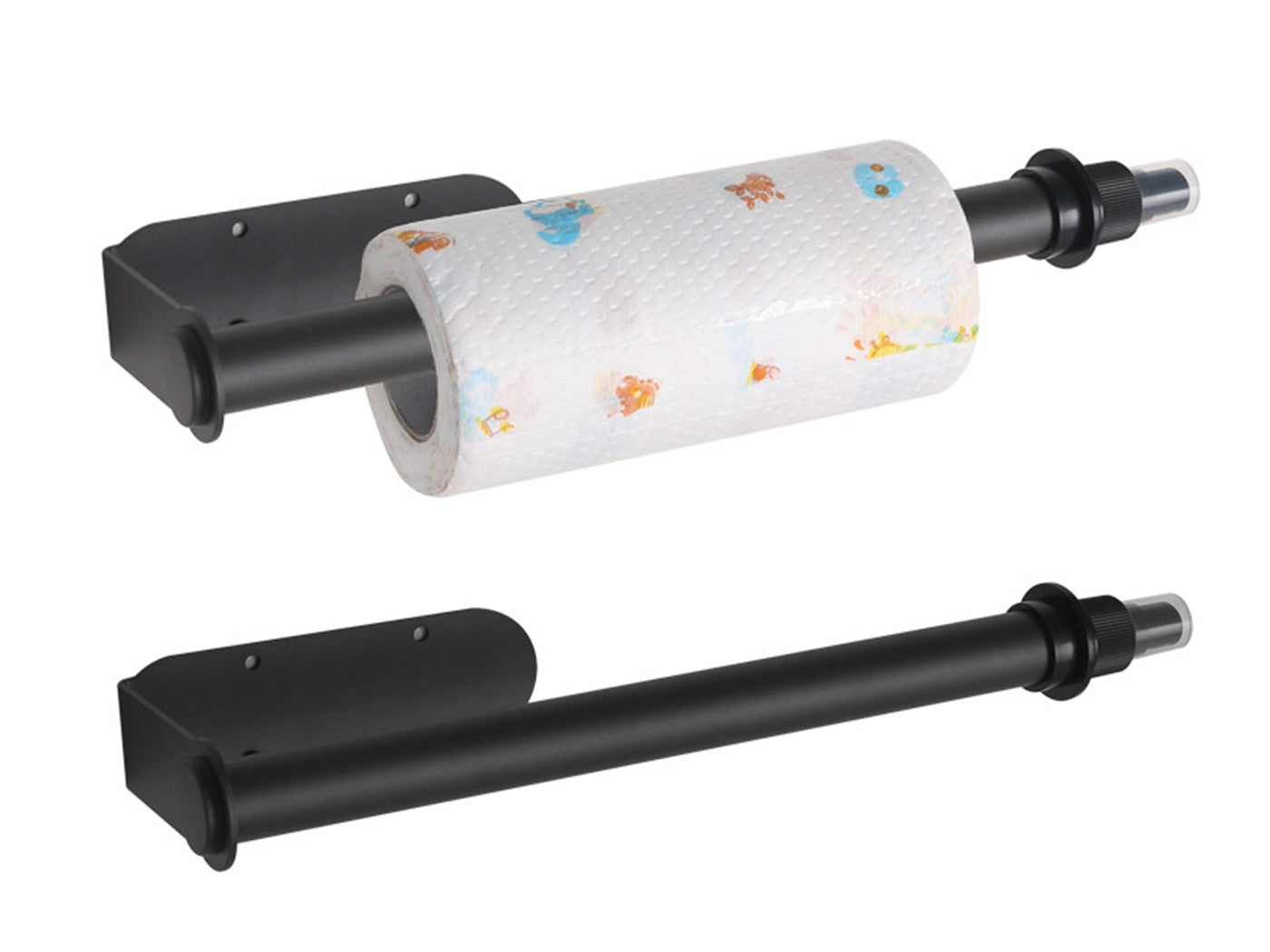 Paper Towel Holder with Spray Pump Hanging Wall Mount Papertowels Roller Sprayer