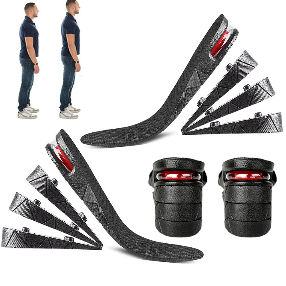 Height Increase Insoles Air Taller Cushion 1 Pair 4-Layer Heel Insert Insoles