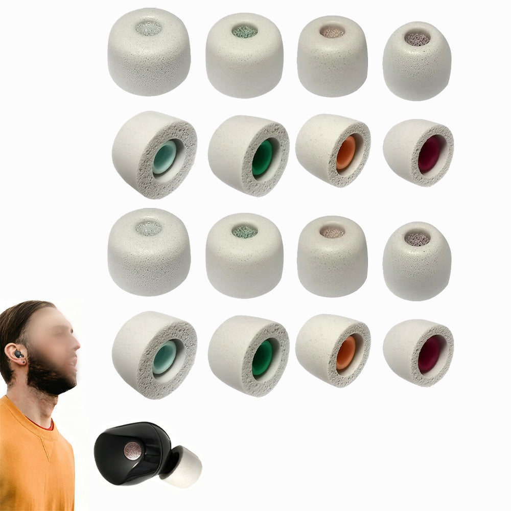 16 Pcs Memory Foam Ear Tips for Sony WF-1000XM6 XM5 XM4 Earbuds
