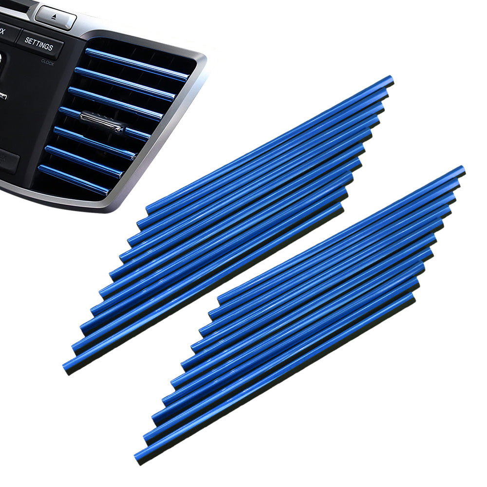 20 Pack Car Interior Air Vent Decorative Trim Strip Universal Fit for All Models