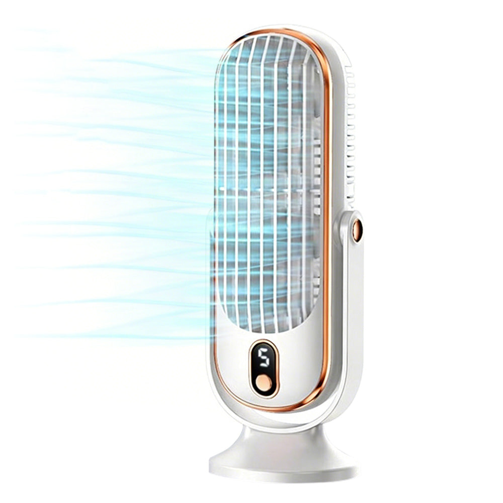 Wireless Cooling Table Fan Portable Tower Fan With 5 Speeds And 720 Degrees Oscillation