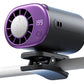 360 Rotatable 199-Speed Ice Cooling Clip Fan with Neck Lanyard TEC Semiconductor Cooling Fan Turbo Boost Wind