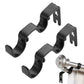 2 Pack Retro Double Curtain Rod Bracket Strong Wall Mount for 1.8cm 2.6cm Rods