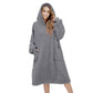 Reversible Faux Shearling Hooded Blanket