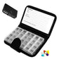 Weekly Pill Organizer Individual Medicine Containers for Vitamins Supplements
