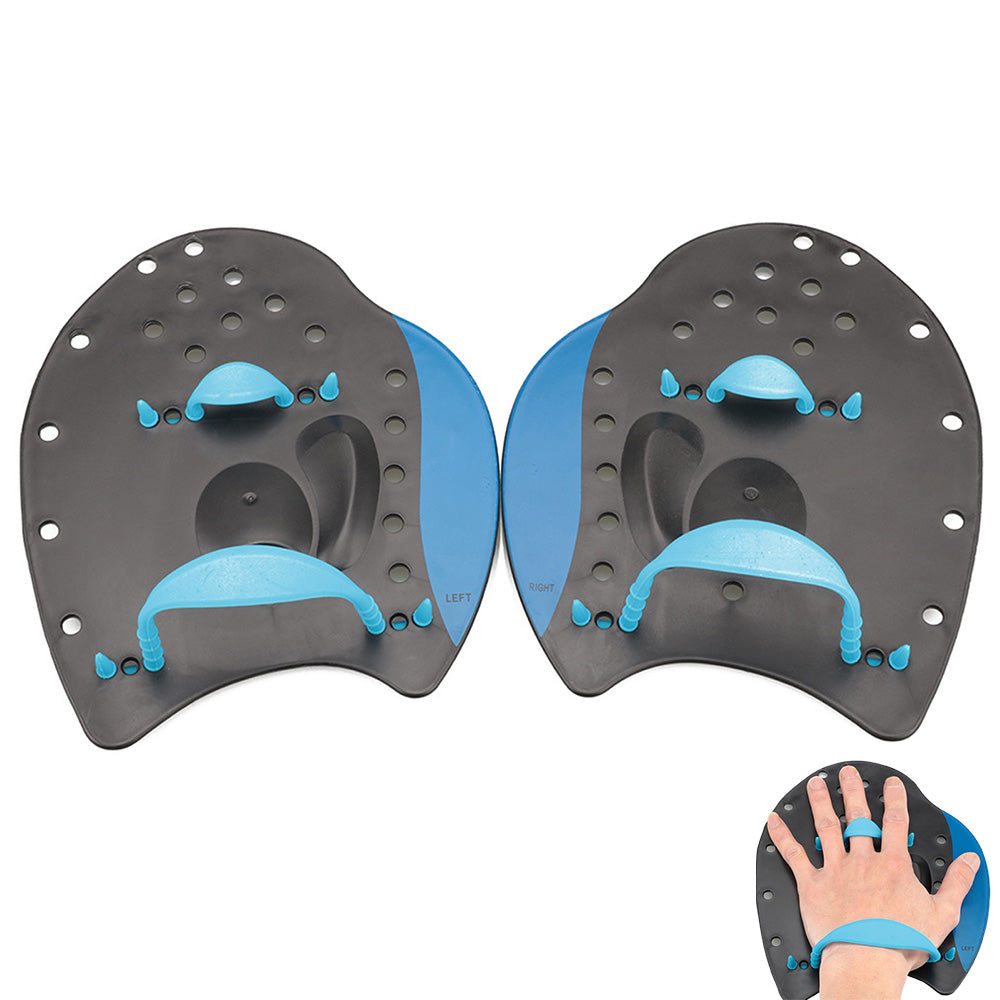Swimming Hand Paddles Swim Hand Power Paddles Swimming Training Aid Unisex-Blue