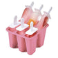 6 Cavity Ice Cream Mould Block Popsicle Molds Ice Lolly Mold With Sticks