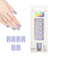 3Sets Reusable Solid Color Fake Nails Press On Manicure
