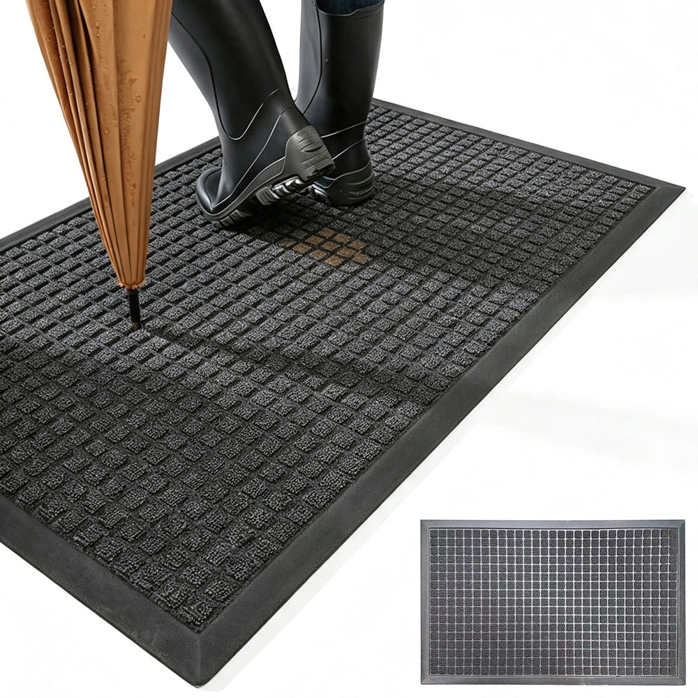 45x75cm PVC Entrance Floor Mat with Slip Resistant Rubber Backing