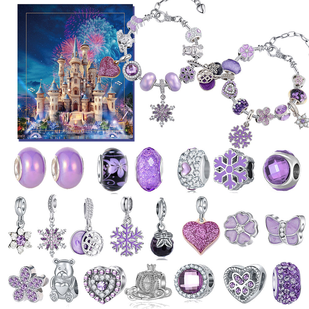 Advent Calendar Charm Bracelets 2025 for Girls 24 Days Xmas Countdown Calendar