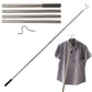 Clothes Hook Pole Stainless Steel Extendable with Sponge Handle for Hang Reach