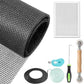 DIY Window Screen Repair Kit Fiberglass Mesh with Tools for Doors Patio Porch