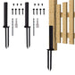 2Pcs Fence Post Repair Kit Heavy Duty H Design Fence Post Anchor Ground Stakes