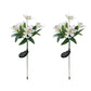 2Pcs 7 Head Solar Orchid Lamp