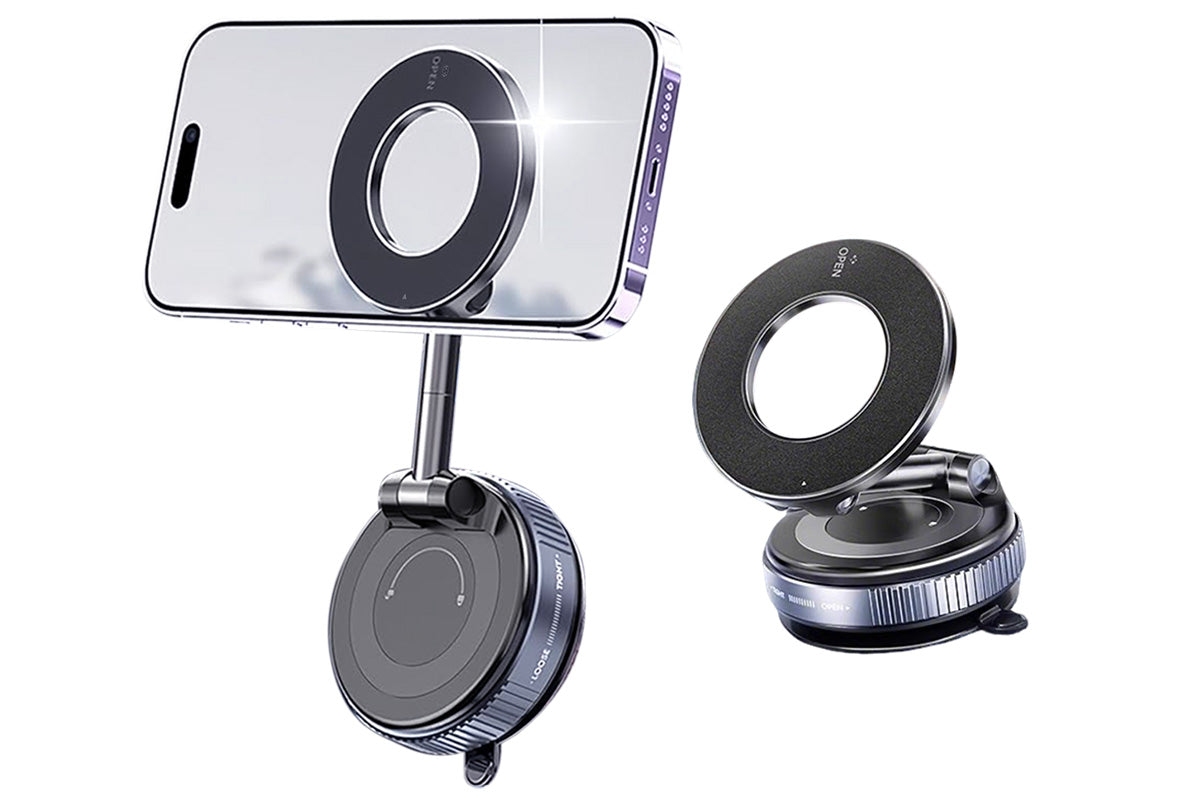 2 X Vacuum Suction Car Magnetic Phone Holder Stable Phone Holder