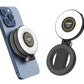 2Pcs Magnetic Phone Ring Light 3 Color Dimmable Fill Light Rechargeable Selfie Light