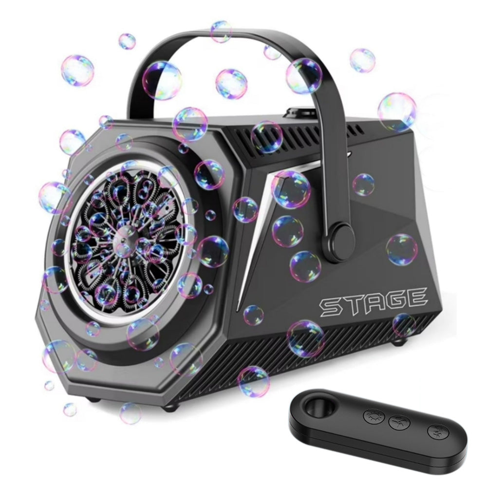 Automatic Bubble Machine Upgrade Portable Bubble Maker Blower LED Light