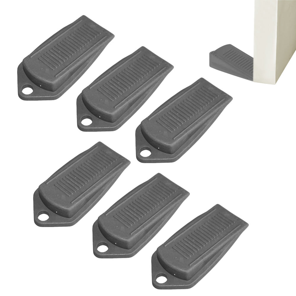 6PCS Door Wedge Stopper Rubber Grip Security Door Stoppers Wall Protector For Home
