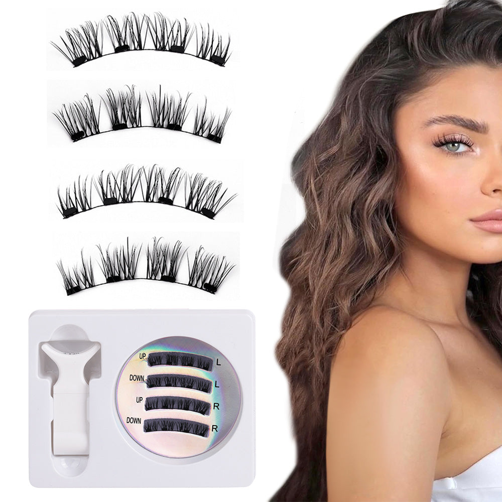 Eyelashes Kit With Clip Reusable Attractive Lashes No Glue Needed Lashes Kit
