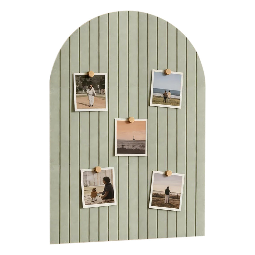 Large Arched Felt Bulletin Board with 30 Push Pins for Home Office School