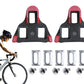 Road Bike Cleat Set SPD Compatible Cycling Pedal Clips for Road Shoes
