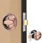 Hidden Door Lock Invisible Latch Double Sided Privacy Lock for Bedroom Bathroom Stainless Steel