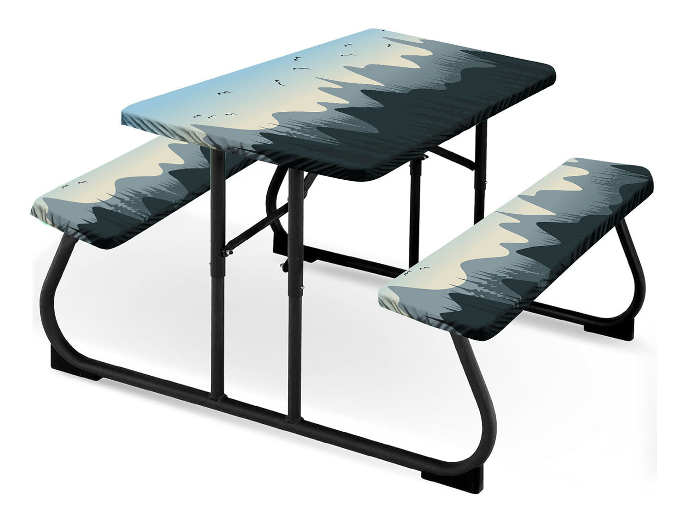 Picnic Table Cover with Bench Covers Camping Tablecloth Camping Essentials