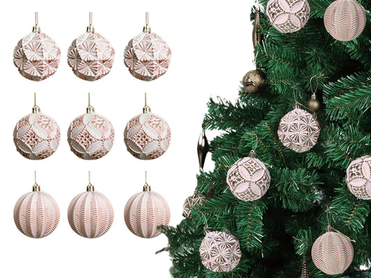 9pcs Christmas Ball Ornaments for Xmas Tree Hanging Ball Ornament Decorations