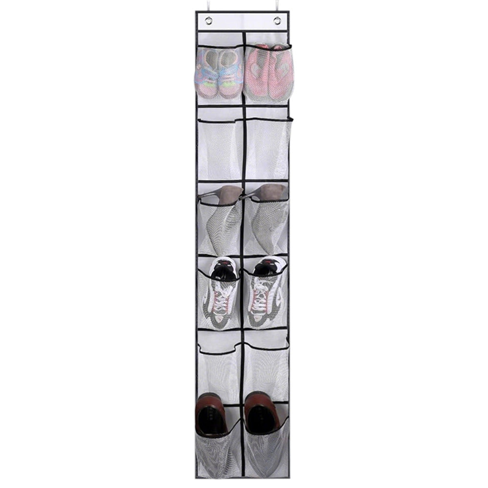 12 Pockets Hanging Shoe Storage Over The Door Shoe Organizer Shoe Rack Holder