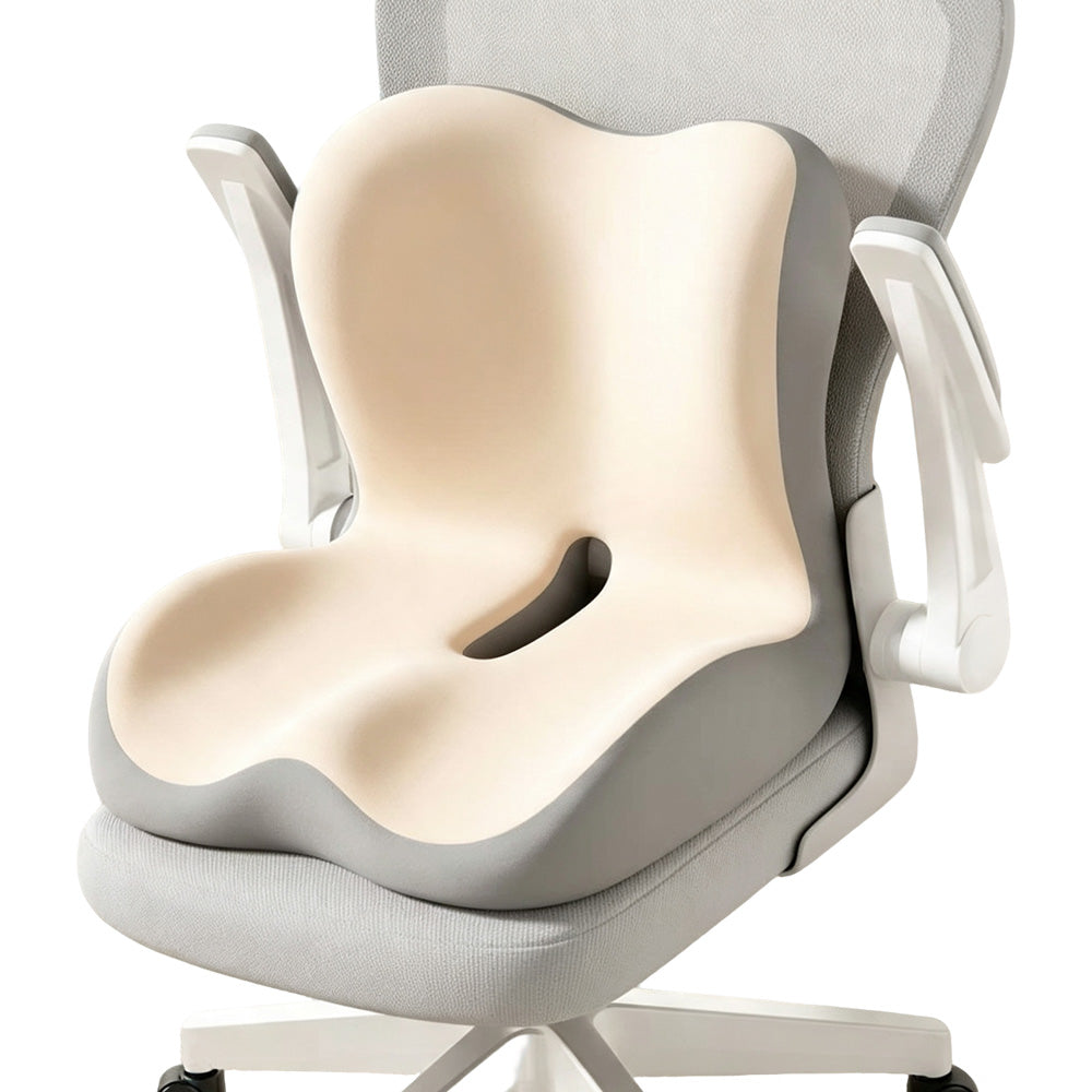 Ergonomic Anti Slip Seat Cushion for Supporting Back and Butt for Home Office Car