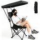 Camping Chair with Canopy Folding Outdoor Chair for Fishing Beach