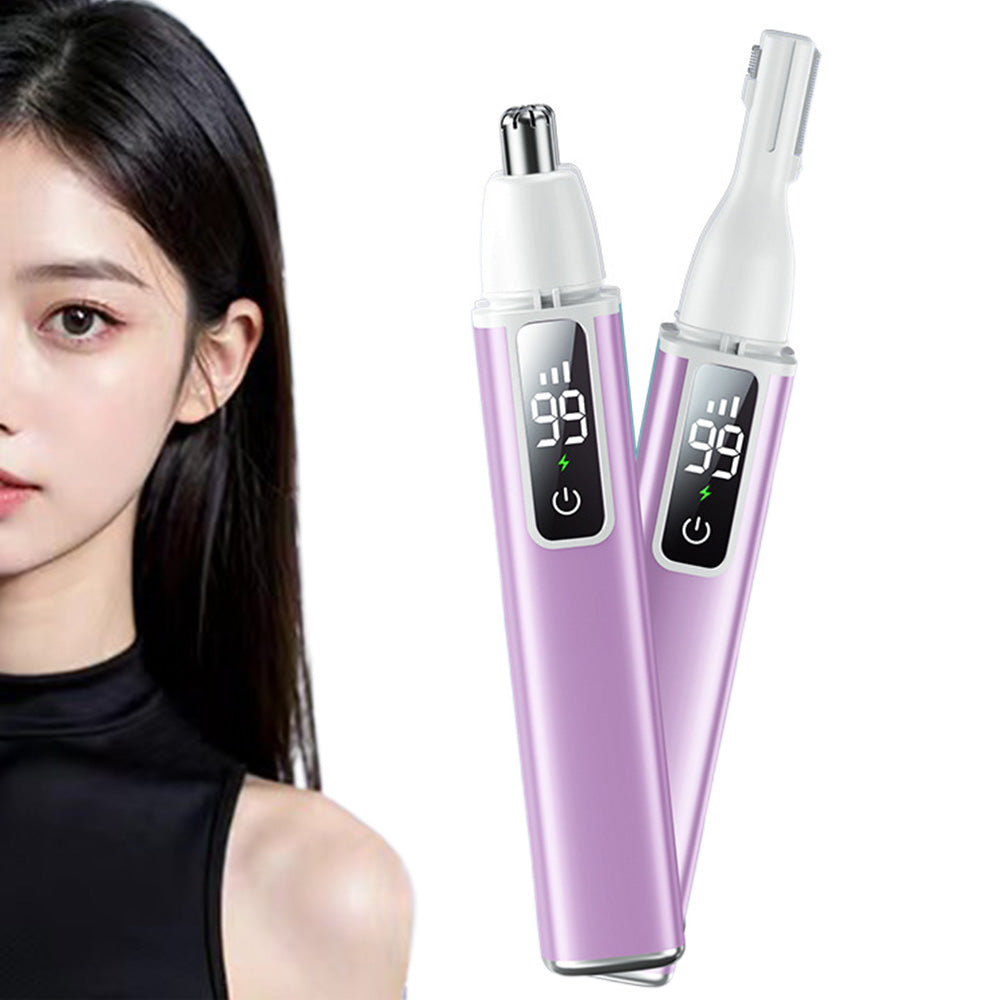 Rechargeable 2 In 1 Nose Hair And Eyebrow Trimmer For Men And Women