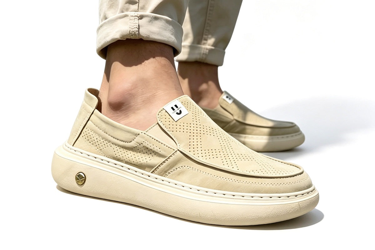 Men Breathable Hollow Slip-on Loafers Casual Shoes